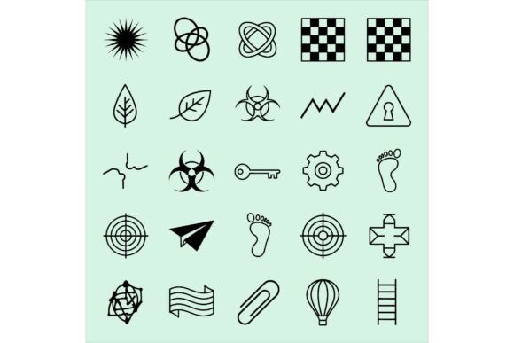 Abstract Line Art Freebie: A Versatile Graphics Collection for Crafts and Creative Projects