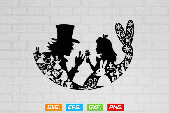 Alice in Wonderland SVG: A Playful Graphic Design Asset for Crafts and Local Branding