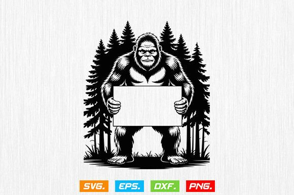 Bigfoot SVG: A Wild Monster Graphic for Crafts and Creative Projects