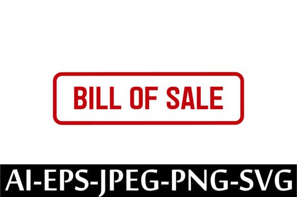 BILL of SALE Rubber Stamp Design Vector: A Freebie for Local Business Branding
