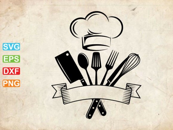 Chef SVG, Kitchen Crew Graphics