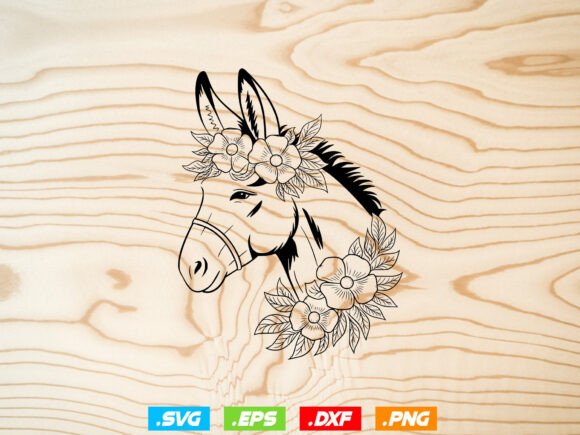 Cute Donkey SVG for Crafts and Graphics: A Review for Digital Sellers