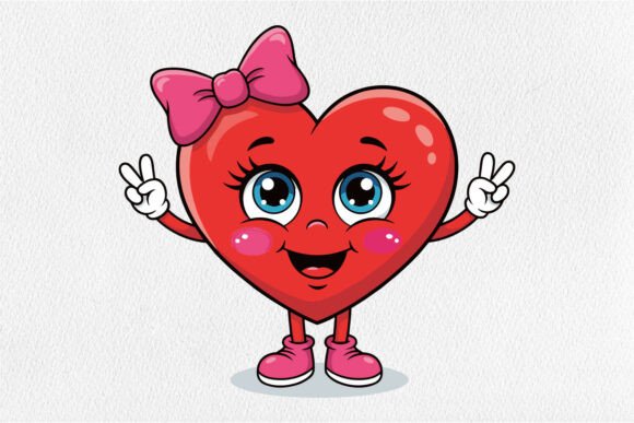 Cute Valentine Heart Girl SVG: A Versatile Graphic Design Asset for Crafts and Marketing