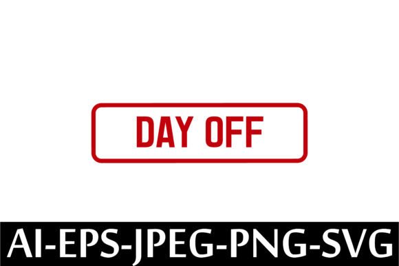 DAY OFF Rubber Stamp Design Vector – A Freebie for Creative Publishing