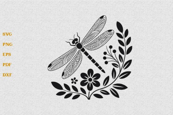 Floral Dragonfly SVG Review: A Versatile Graphic for Crafts and Merch