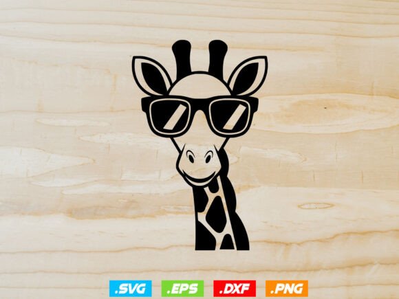 Funny Giraffe Head SVG: A Versatile Graphic Design Asset for Crafters