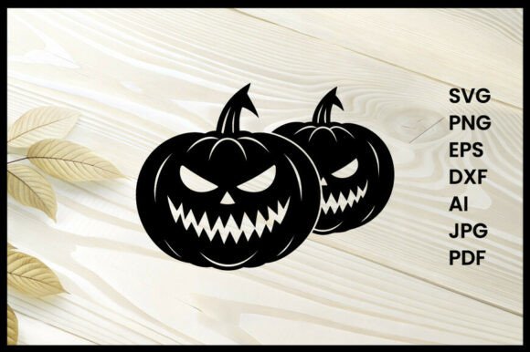 Halloween Pumpkin Silhouette: A Versatile Graphic Design Asset for Local Business Crafts