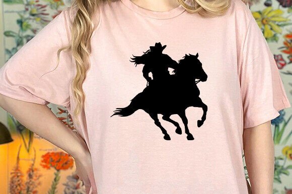 Horse Cowboy SVG for Crafts: A Versatile Graphic Design Asset
