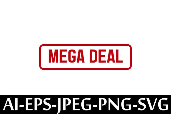 MEGA DEAL Rubber Stamp Design Vector: A Freebie for Real Crafting Projects