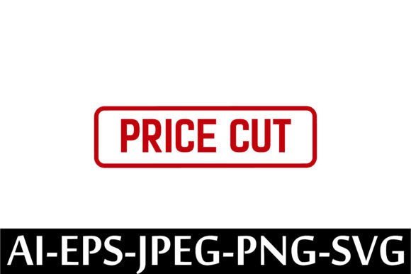PRICE CUT Rubber Stamp Design Vector: A Freebie for Stronger Brand Graphics