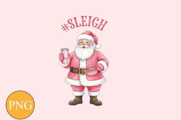 Santa Sleigh Stanley Tumbler Sublimation: A Seasonal Graphic Asset for Content Creators
