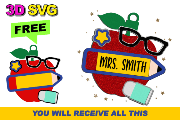Teacher Sign Free: A Versatile Graphics Freebie for Handmade Creations