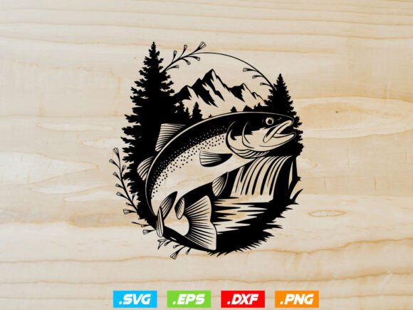Trout Fishing SVG for Crafts and Graphics: A Practical Brand Designer’s Take