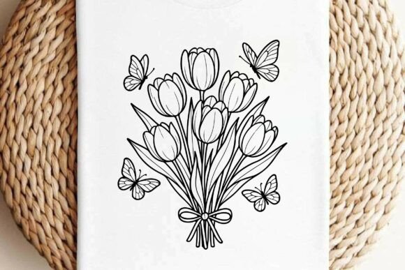 Tulip Bouquet Free Clipart Vector Design: A Versatile Graphic for Creative Projects