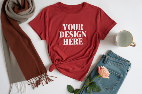 Valentine's Day Flat Lay Shirt Mockup 46 Review for Real Projects