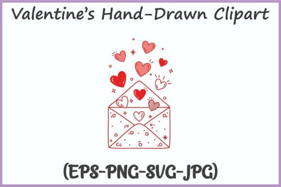 Valentine's Mailbox Hearts SVG Clipart for Graphics and Freebies