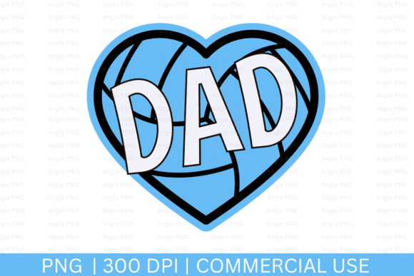 Volleyball Dad PNG: Graphics for Crafts and Creative Projects