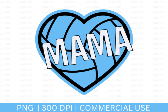 Volleyball Mama: A Versatile Graphic Design Asset for Crafts and Blogs