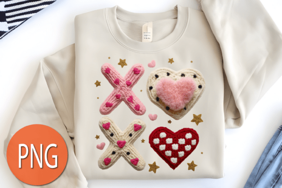 Xoxo Latch Hook Yarn Crochet Graphics for Content Creators